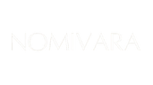 The word 'NOMIVARA' is displayed in a thin, white font, in front of a transparent background